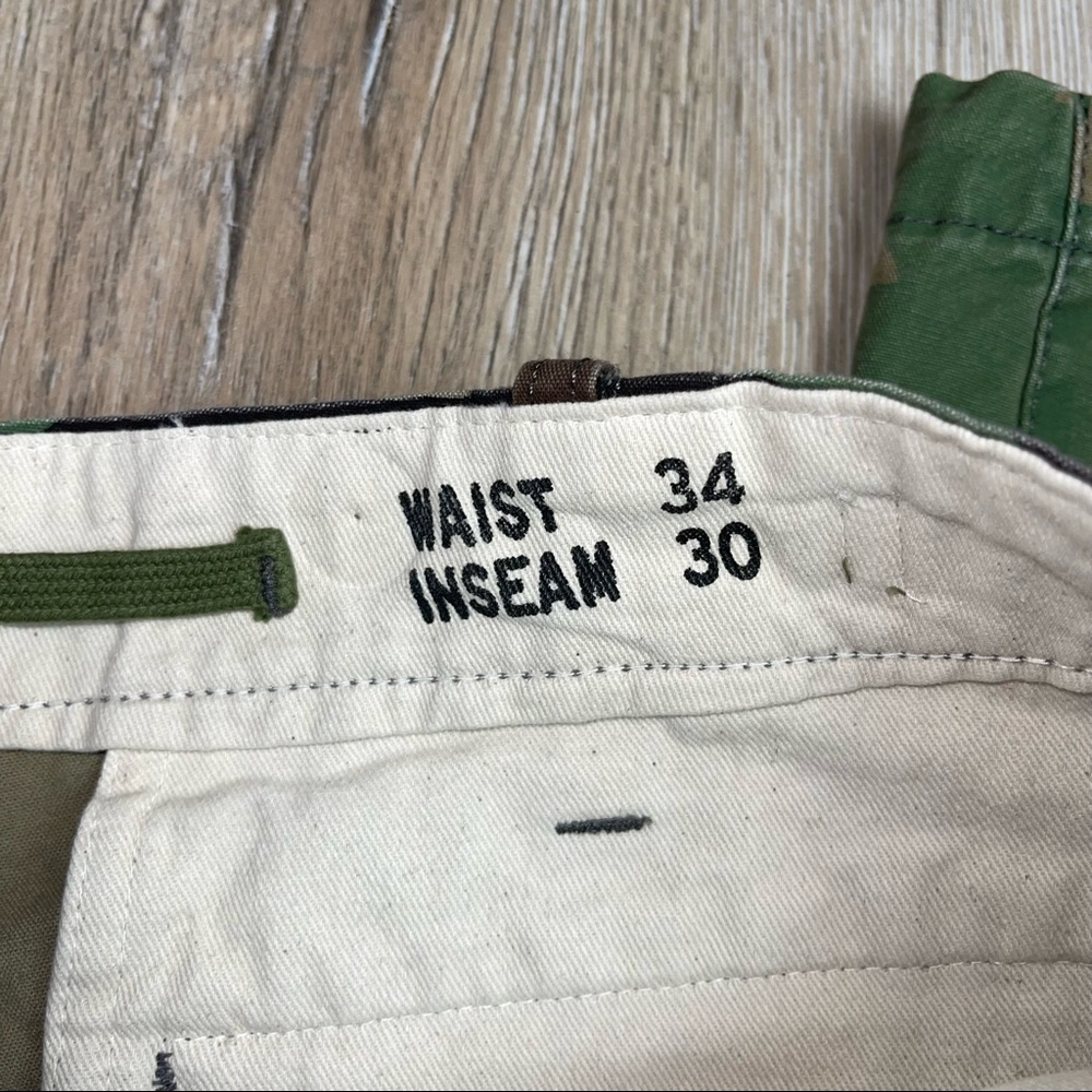 Polo Ralph Lauren Classic Kauai Camo Distressed Cargo Flag Utility Pants 34 30 - Picture 6 of 10
